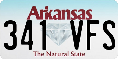 AR license plate 341VFS