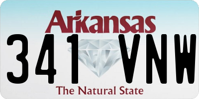 AR license plate 341VNW