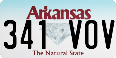 AR license plate 341VOV
