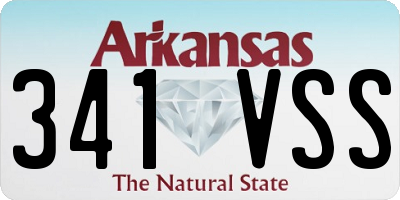 AR license plate 341VSS