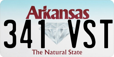 AR license plate 341VST