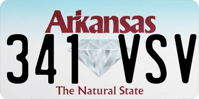 AR license plate 341VSV