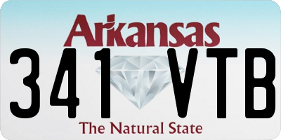 AR license plate 341VTB