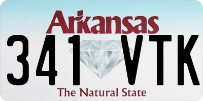 AR license plate 341VTK