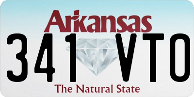 AR license plate 341VTO