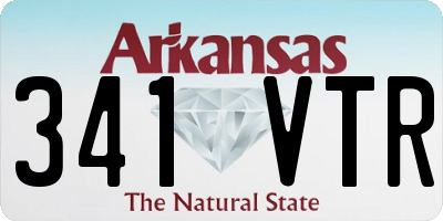 AR license plate 341VTR