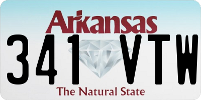 AR license plate 341VTW