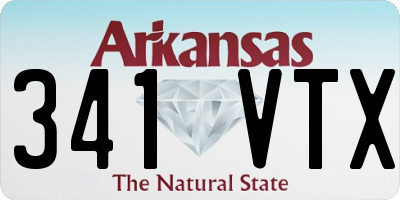 AR license plate 341VTX