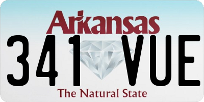 AR license plate 341VUE