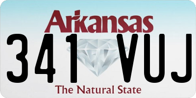 AR license plate 341VUJ