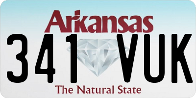 AR license plate 341VUK