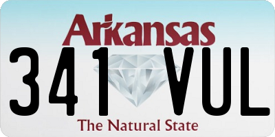 AR license plate 341VUL
