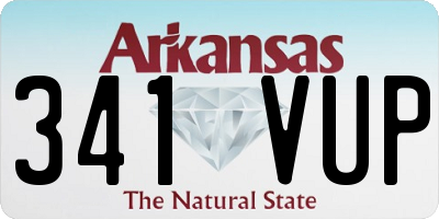 AR license plate 341VUP