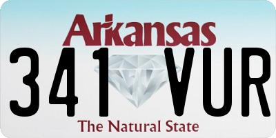AR license plate 341VUR