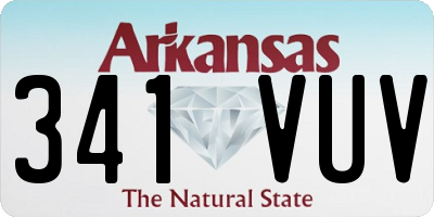 AR license plate 341VUV