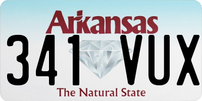 AR license plate 341VUX
