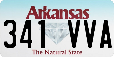 AR license plate 341VVA