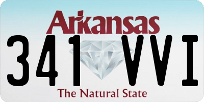 AR license plate 341VVI