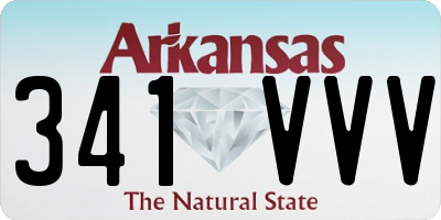 AR license plate 341VVV