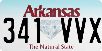 AR license plate 341VVX