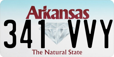 AR license plate 341VVY