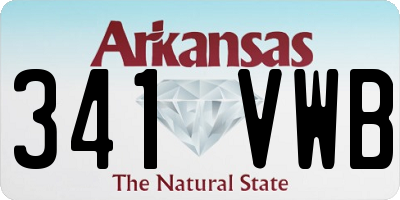 AR license plate 341VWB
