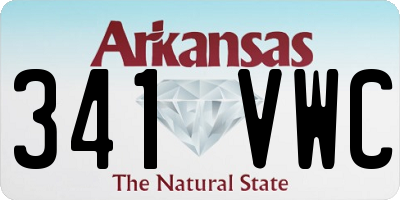 AR license plate 341VWC