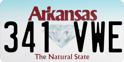 AR license plate 341VWE