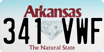 AR license plate 341VWF