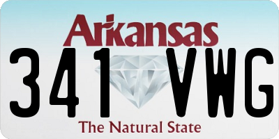 AR license plate 341VWG