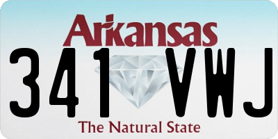 AR license plate 341VWJ