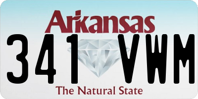 AR license plate 341VWM