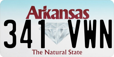 AR license plate 341VWN