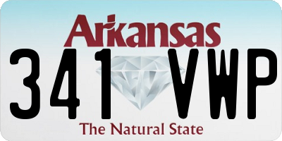 AR license plate 341VWP