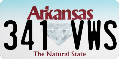 AR license plate 341VWS
