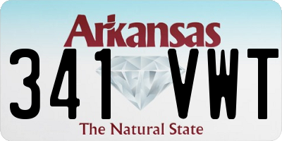 AR license plate 341VWT
