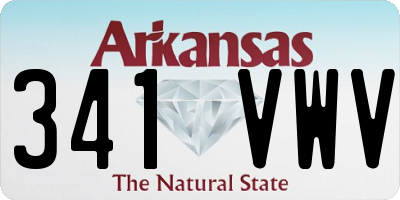 AR license plate 341VWV