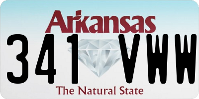 AR license plate 341VWW