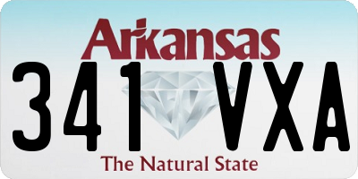 AR license plate 341VXA