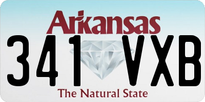 AR license plate 341VXB