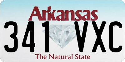 AR license plate 341VXC