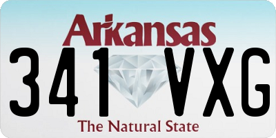 AR license plate 341VXG