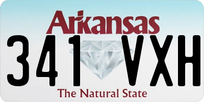 AR license plate 341VXH