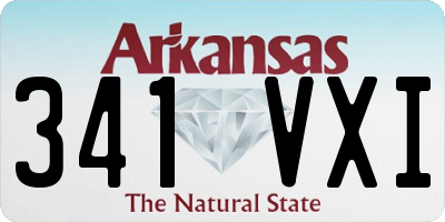 AR license plate 341VXI