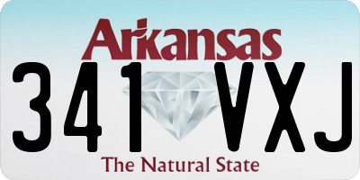 AR license plate 341VXJ