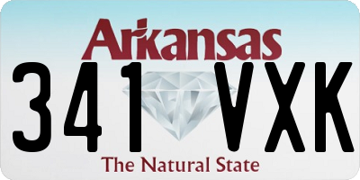 AR license plate 341VXK
