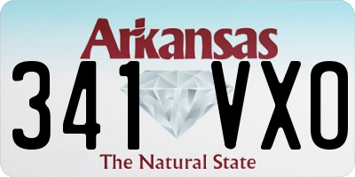 AR license plate 341VXO
