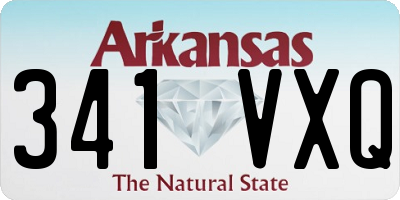 AR license plate 341VXQ