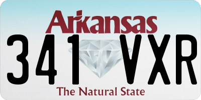 AR license plate 341VXR