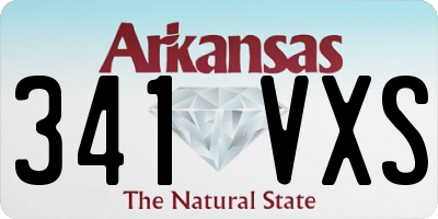 AR license plate 341VXS